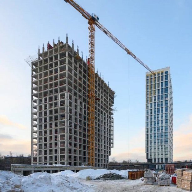Строительство крупного ЖК VERY 3-й этап.