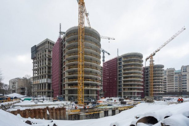 Строящийся элитный клубный город-парк  «Фрунзенская набережная».