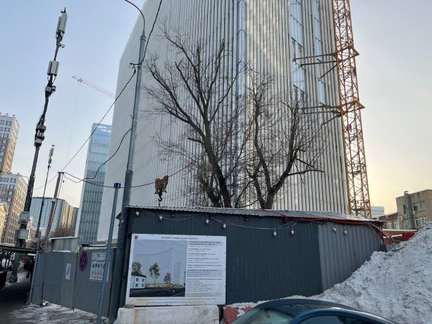 Строительство нового бизнес-центра по адресу: 1-я ул. Ямского Поля, вл. 17.