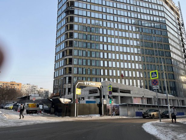 ​​Строительство бизнес-центра STONE «Белорусская» 1-я улица Ямского Поля, владение 30.