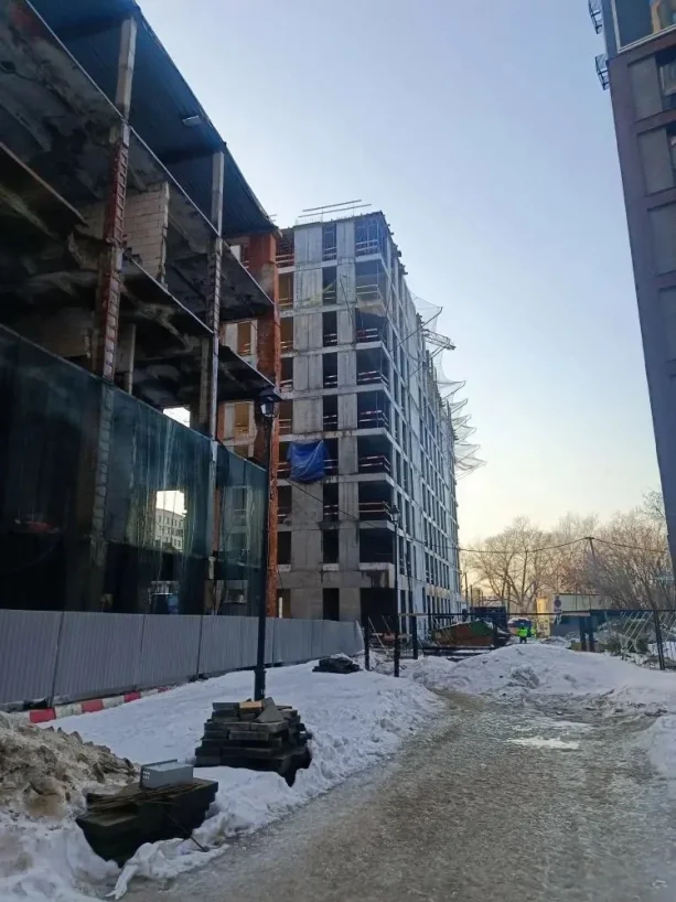 Строящийся жилой комплекс «Михалковский» от РГ Девелопмент.