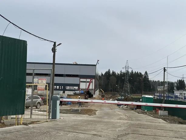 Строительство производственно-складского комплекса ​в деревне Елино.