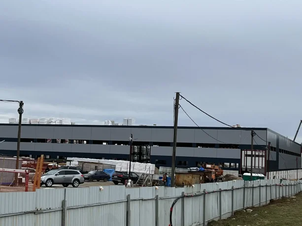 Строительство производственно-складского комплекса ​в деревне Елино.