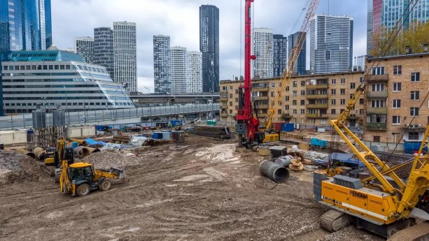 Строящийся высотный комплекс «Аурус Резиденции» (Aurus Residences) «Сити-2».