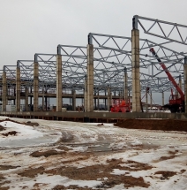 Строительство крупного складского комплекса в Московской области г. Климовск.