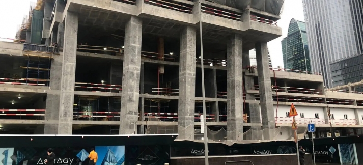 Дом Дау Москва-Сити - самый высокий строящийся жилой многофункциональный проект.