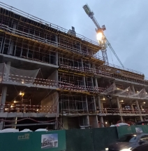 Новый строящийся офисный центр Сибур Тауэр на Якиманке.