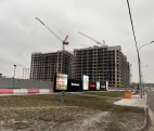 Строительство крупного ЖК Москворечье квартальной застройки.