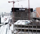 Строительство нового Бизнес-Центра STONE на Ходынском бульваре.
