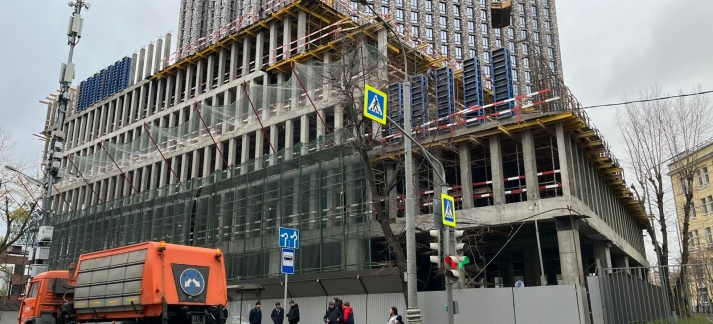 Новый строящийся Бизнес-Центр  улица Ходынская вл. 2/9.