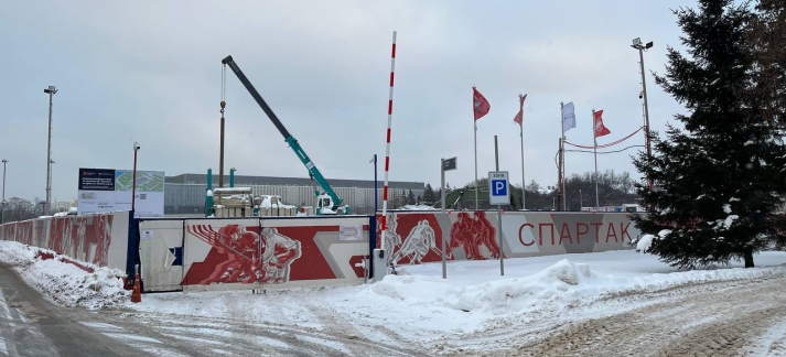 Строительство арены в «Лужниках» для ХК «Спартак​.