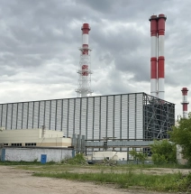 ​Строящаяся Газотурбинная электростанция (ГТЭС) «Кожухово».